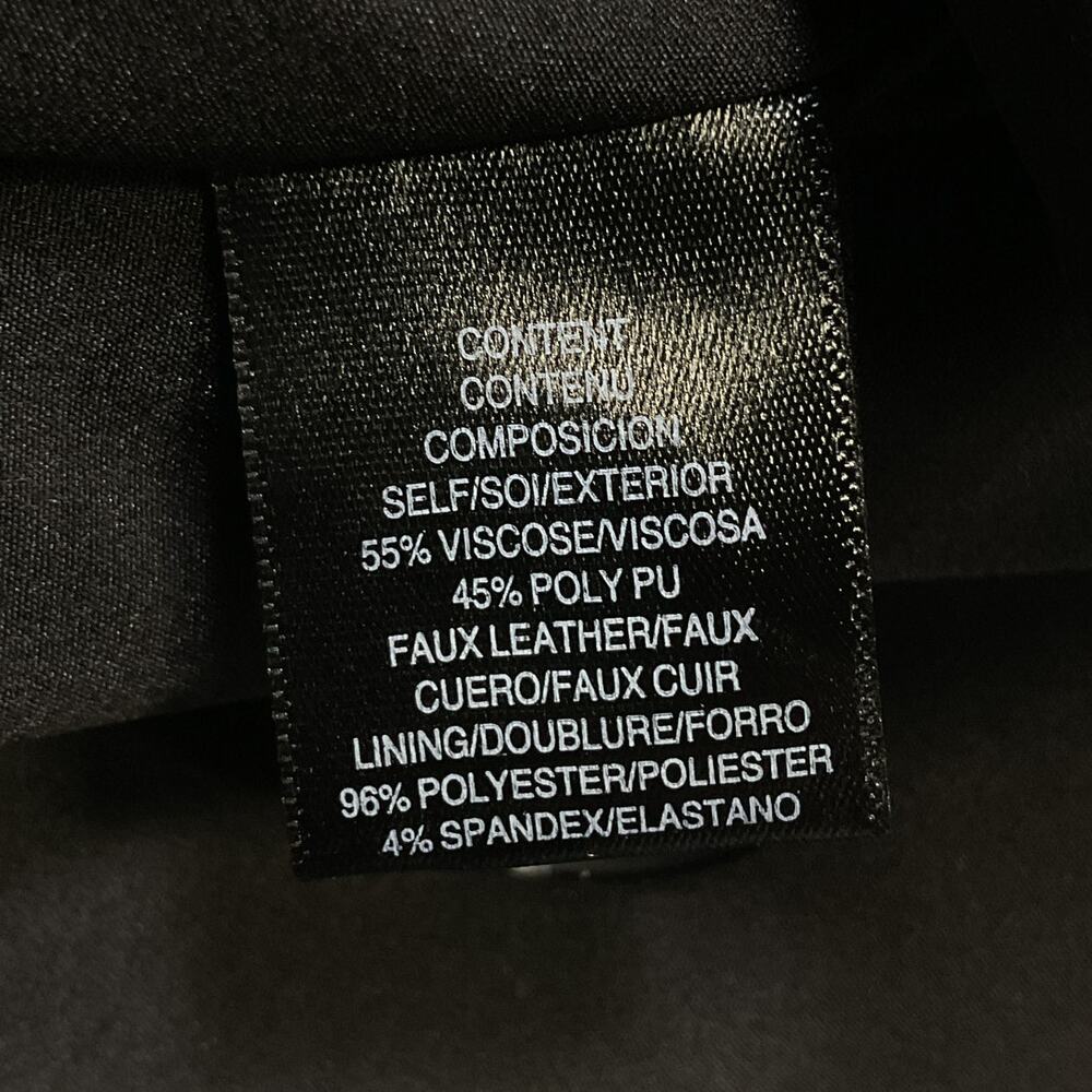 Wayf Sleek Black Faux Leather Blazer Size L - Picture 5 of 5